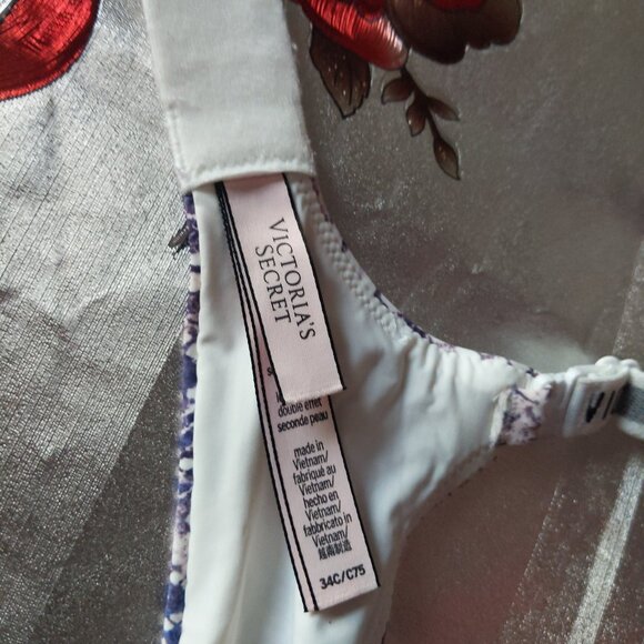 VICTORIA SECRET T-SHIRT LIGHTLY LINED DEMI BRA 34C - Picture 6 of 9